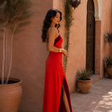 Vestido Oasis en rojo