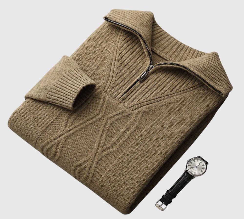 Libuše- Camisola s zipem Taranto Merino Wool
