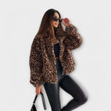 Eleonora - Kabát v leopardím printu