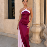 Vestido Oasis en burdeos