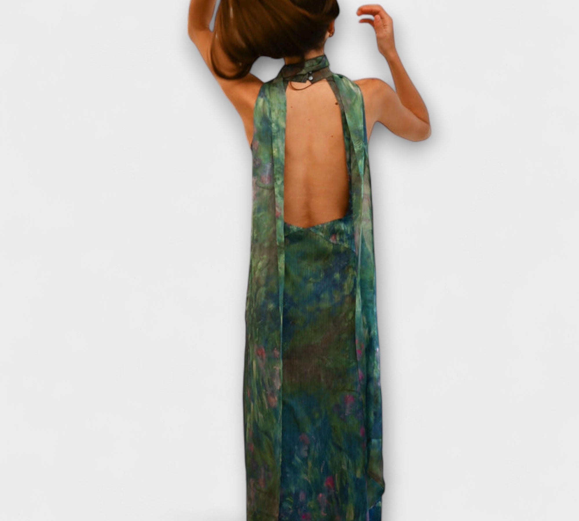 Maisie - Monet Iris Print Maxi Dress