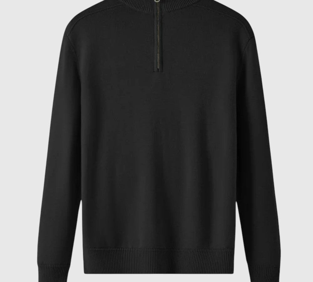 Libuše- Svetr s zipem z merino vlny Capri