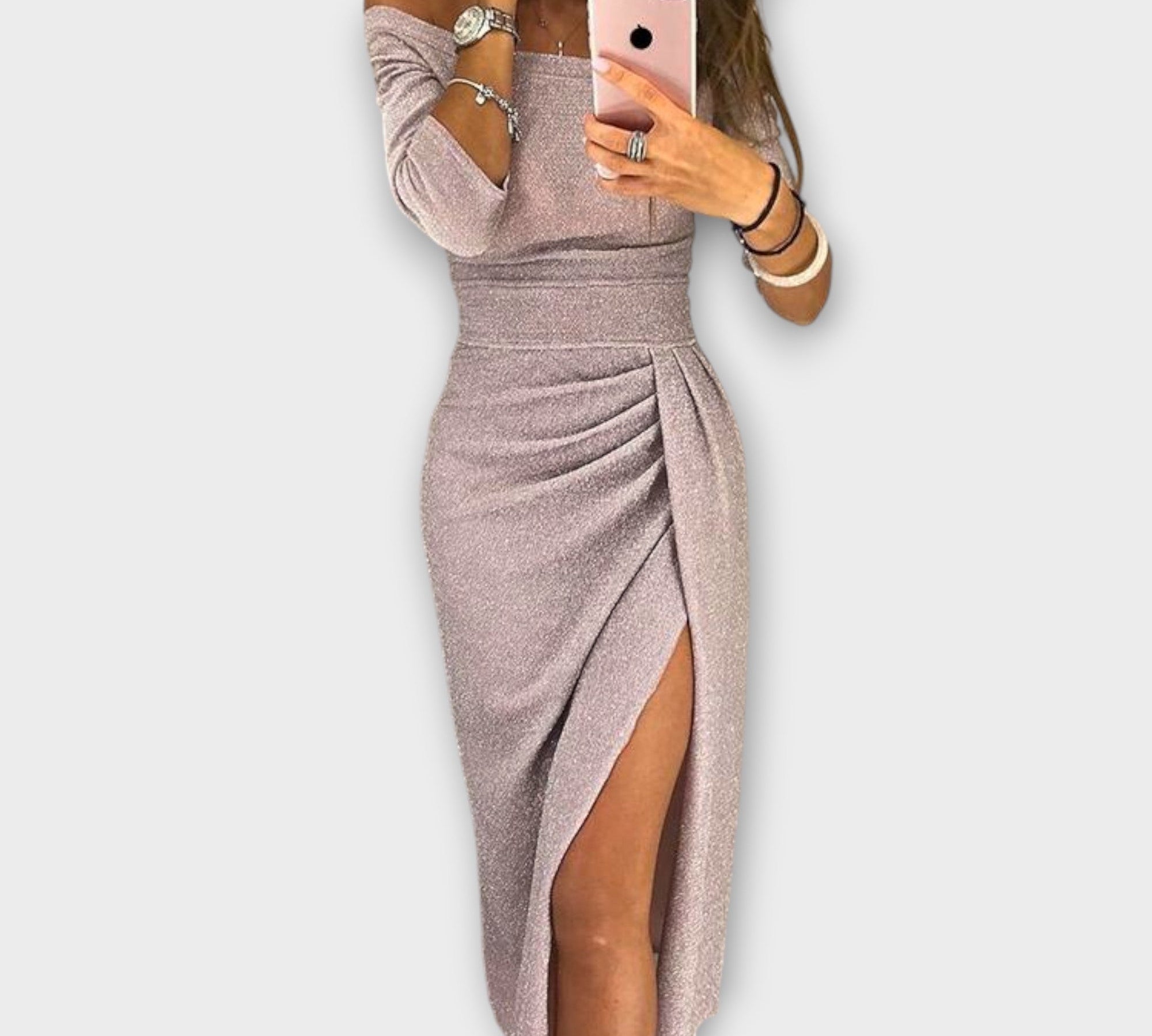 Lena - Elegantní šaty s odhalenými rameny