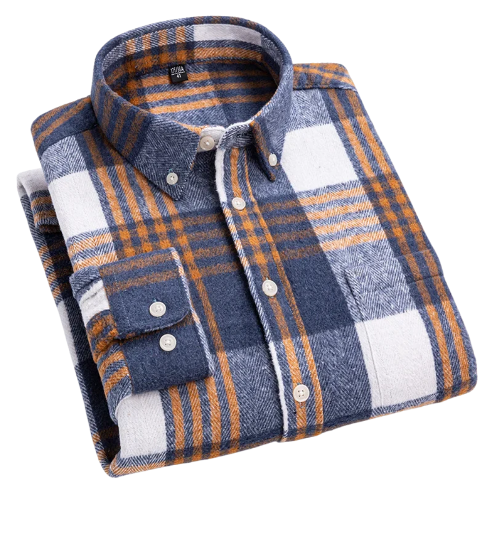 Gaspar - Camisa de Flanela Masculina com Estampa