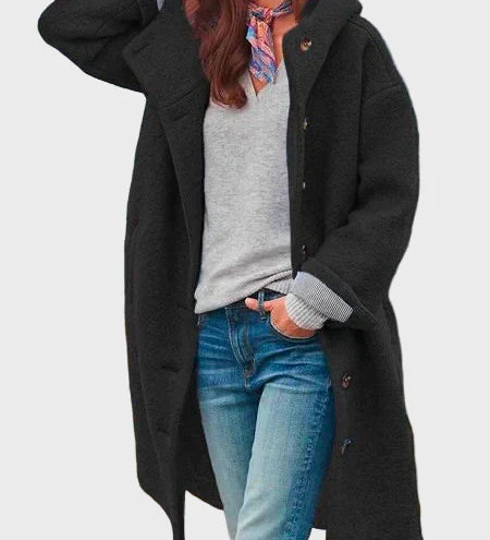 Lubomíra – Elegantní dlouhý kabát pro chladné dny