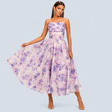 Elegantní Midi Šaty z Chiffonu