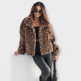 Eleonora - Kabát v leopardím printu