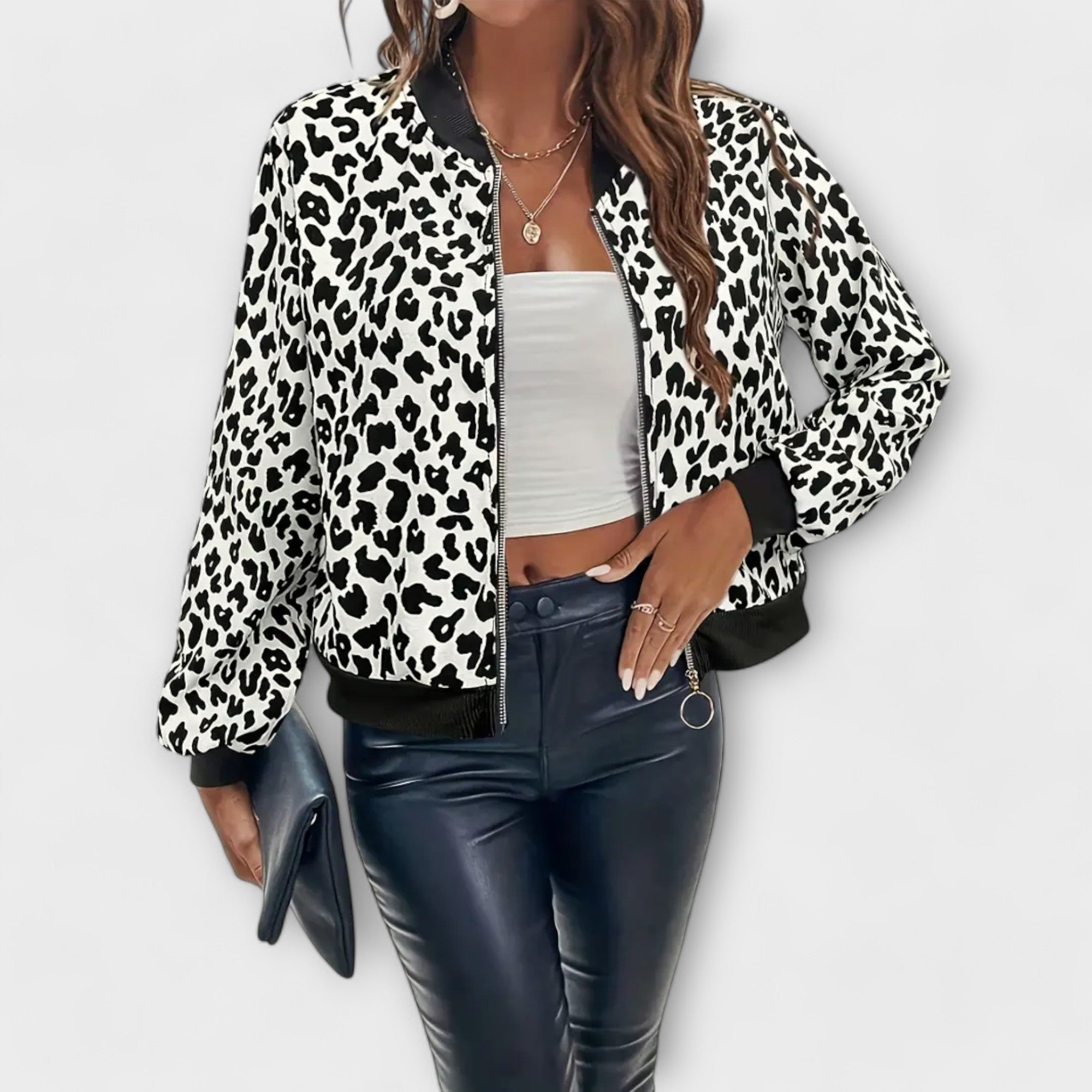 Rachel - Elegantní kabát v leopardím printu