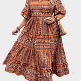 Huelva – Etnické maxi šaty v boho stylu