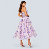 Elegantní Midi Šaty z Chiffonu