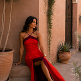 Vestido Oasis en rojo
