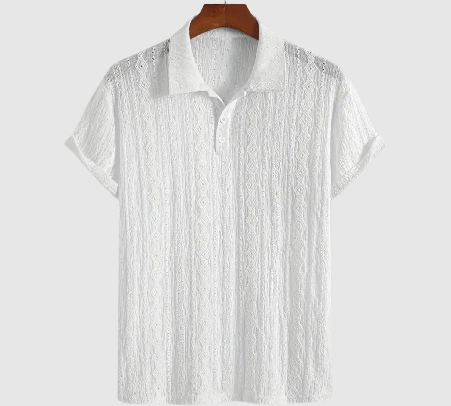 Libuše – Jemné pletené polo s texturovaným designem