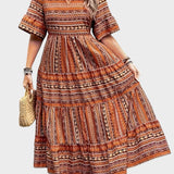 Huelva – Etnické maxi šaty v boho stylu