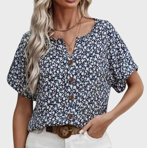 Konstance - Lehká květinová blůza