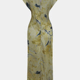 Silvie – Trendy midi šaty v tie-dye stylu s detailním uzlem