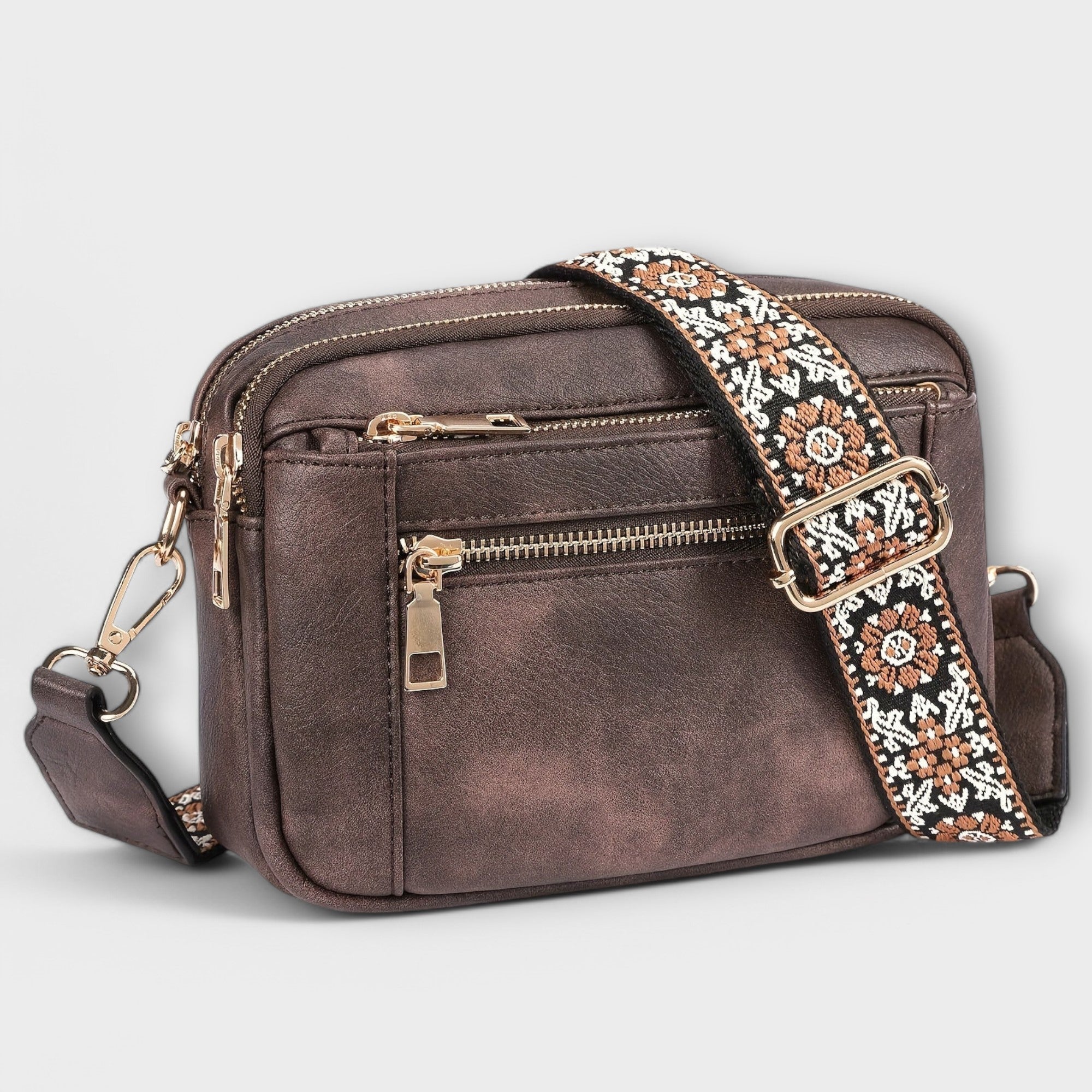 Bianka – Elegantní veganská kabelka s boho popruhem