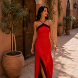 Vestido Oasis en rojo
