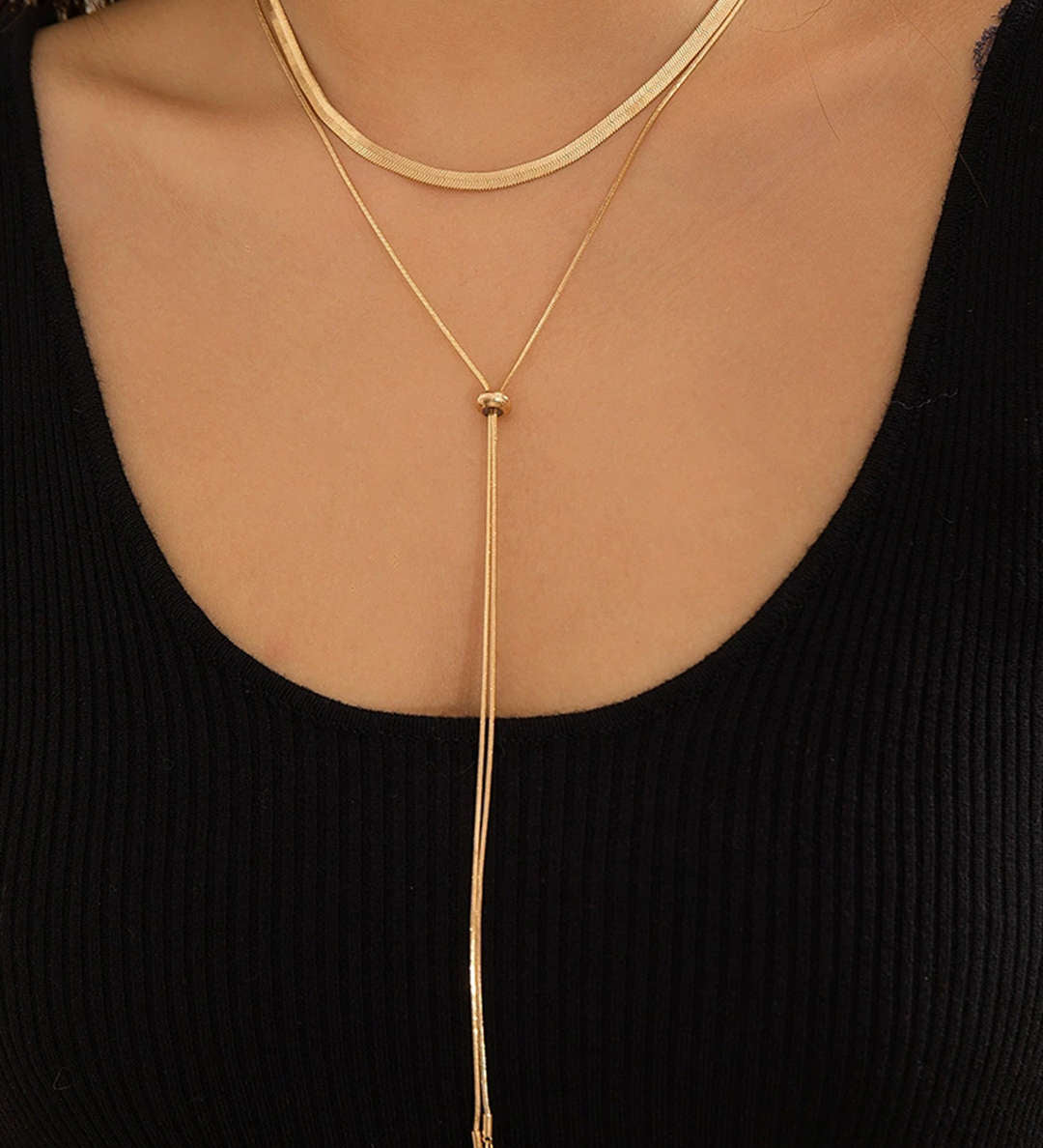 Kovový řetězový choker