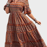 Huelva – Etnické maxi šaty v boho stylu