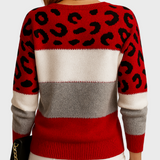 Taťána - Stylový svetr s leopardím potiskem