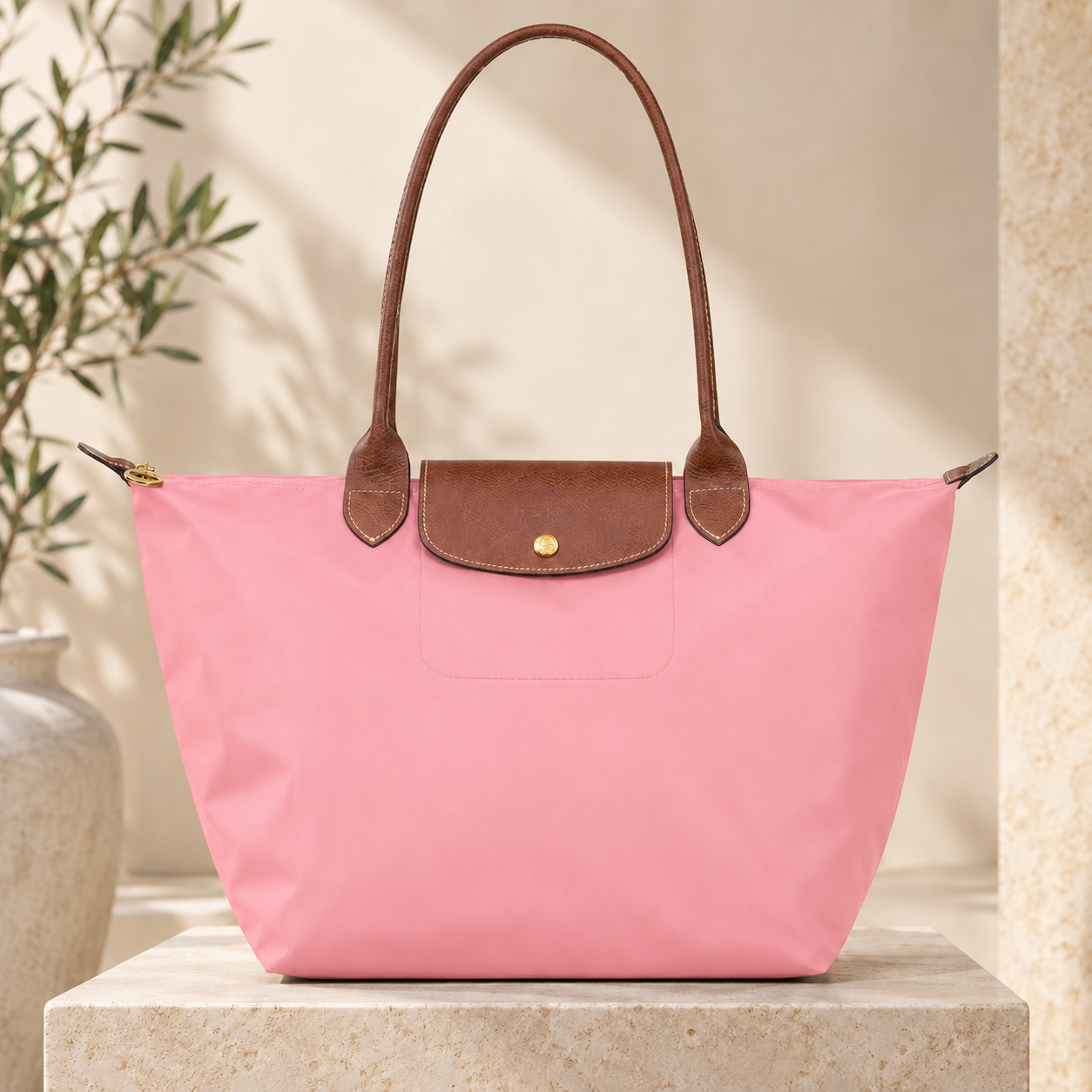 Longchamp - Grande Tote Le Pliage, Marshmallow