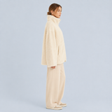 Petra – dámský oversized teddy kabát se zipem