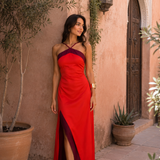 Vestido Oasis en rojo