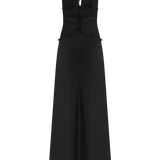 Noirea – Maxi šaty s krajkovým V-výstřihem pro eleganci