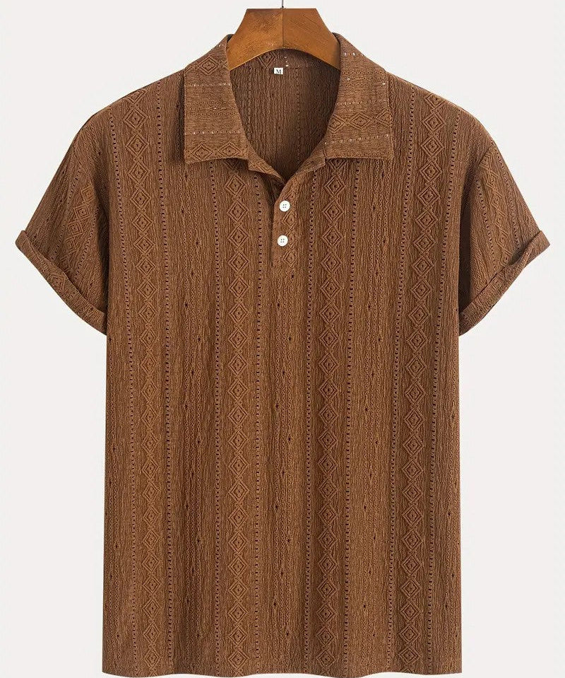 Libuše – Jemné pletené polo s texturovaným designem