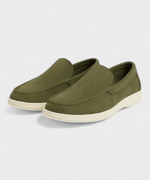 Pohodlné pánské loafers – Olivově zelené