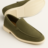 Pohodlné pánské loafers – Olivově zelené
