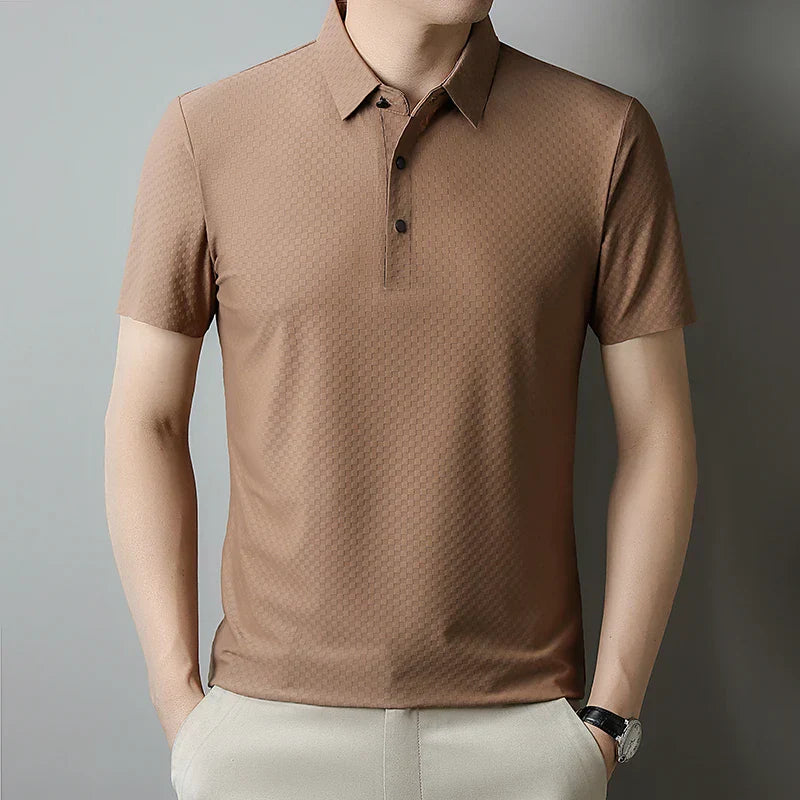 Josef – Hedvábné letní polo pro casual eleganci