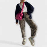 Karina – Vintage džíny s leopardím potiskem