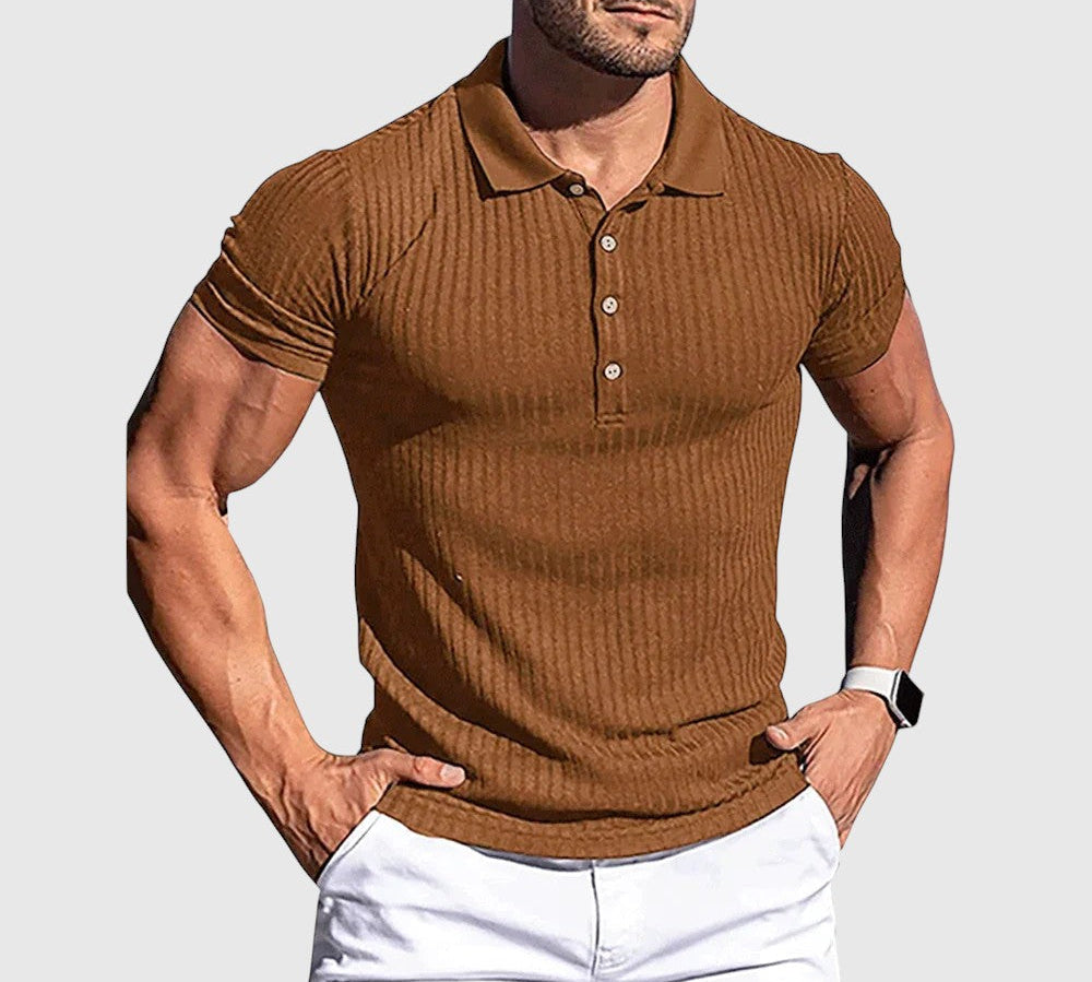 Libuše- Elegantní pruhovaná polo košile