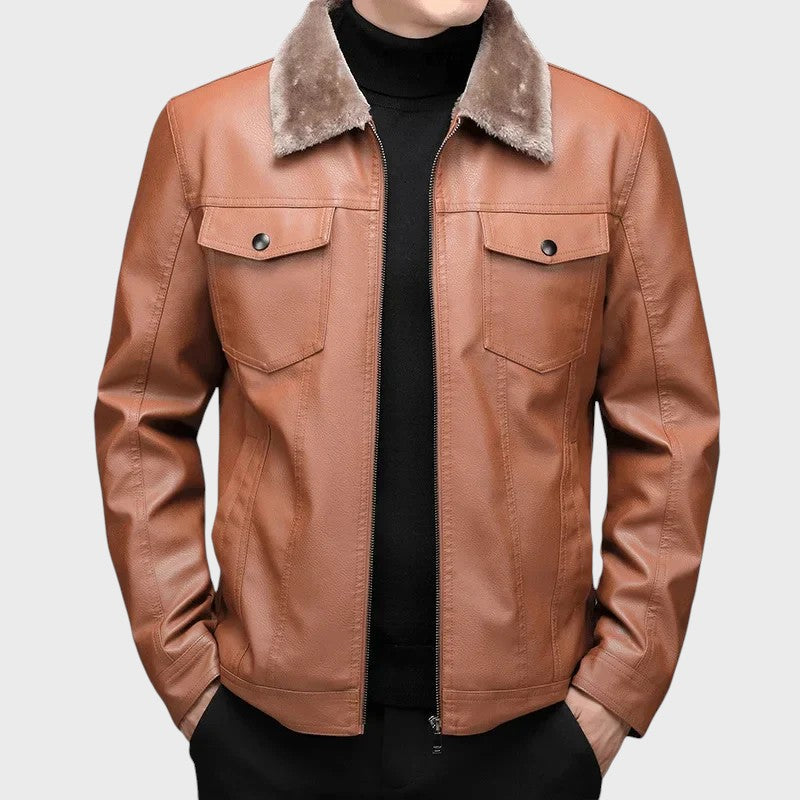 Ivan - Vintage kožený kabát