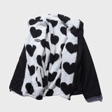 Vlasta - Reversibilní kabát se srdíčky