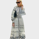 Mirabel - Elegantní šaty v retro vzoru