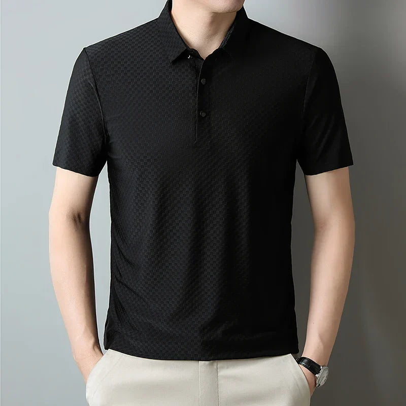 Josef – Hedvábné letní polo pro casual eleganci