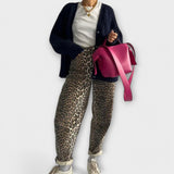 Karina – Vintage džíny s leopardím potiskem