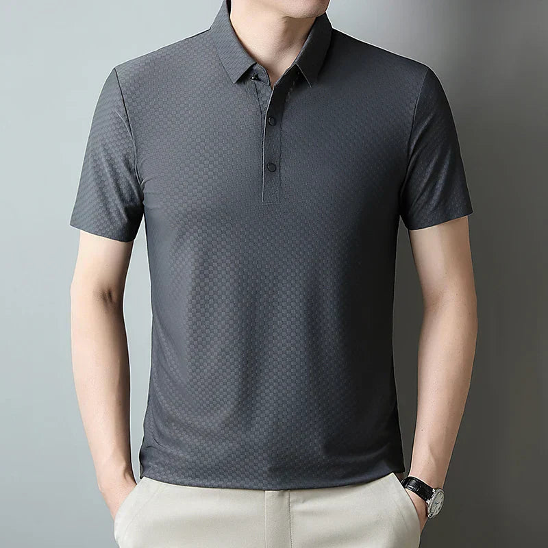 Josef – Hedvábné letní polo pro casual eleganci