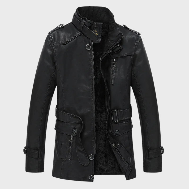 Ferdinand - Dlouhý kožený kabát