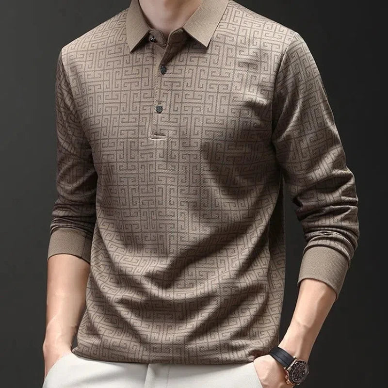 Artur – Elegantní pánské polo s dlouhým rukávem