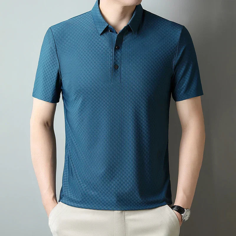 Josef – Hedvábné letní polo pro casual eleganci