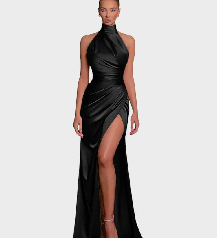 Lívia - Elegantní šaty s postranními rozparky