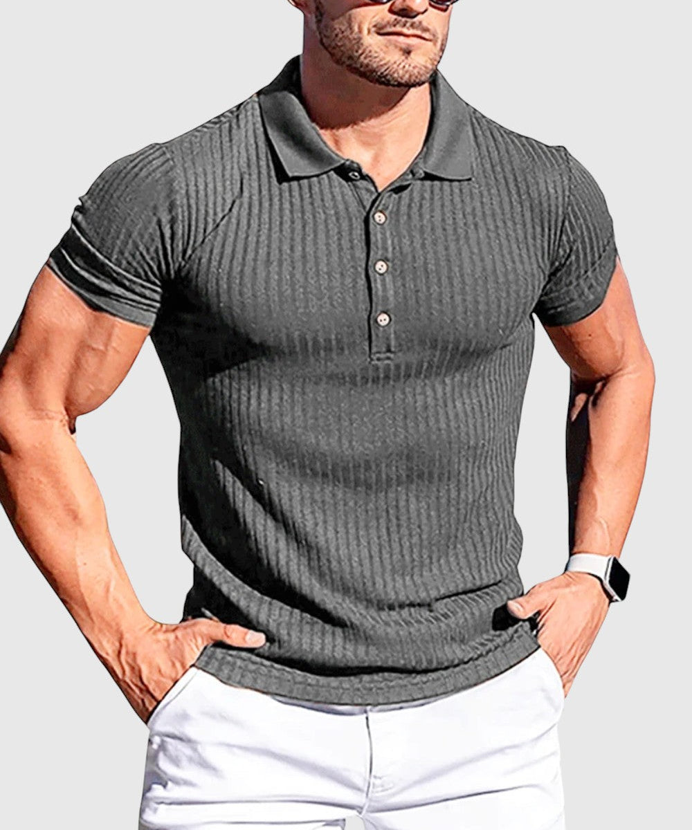 Libuše- Elegantní pruhovaná polo košile