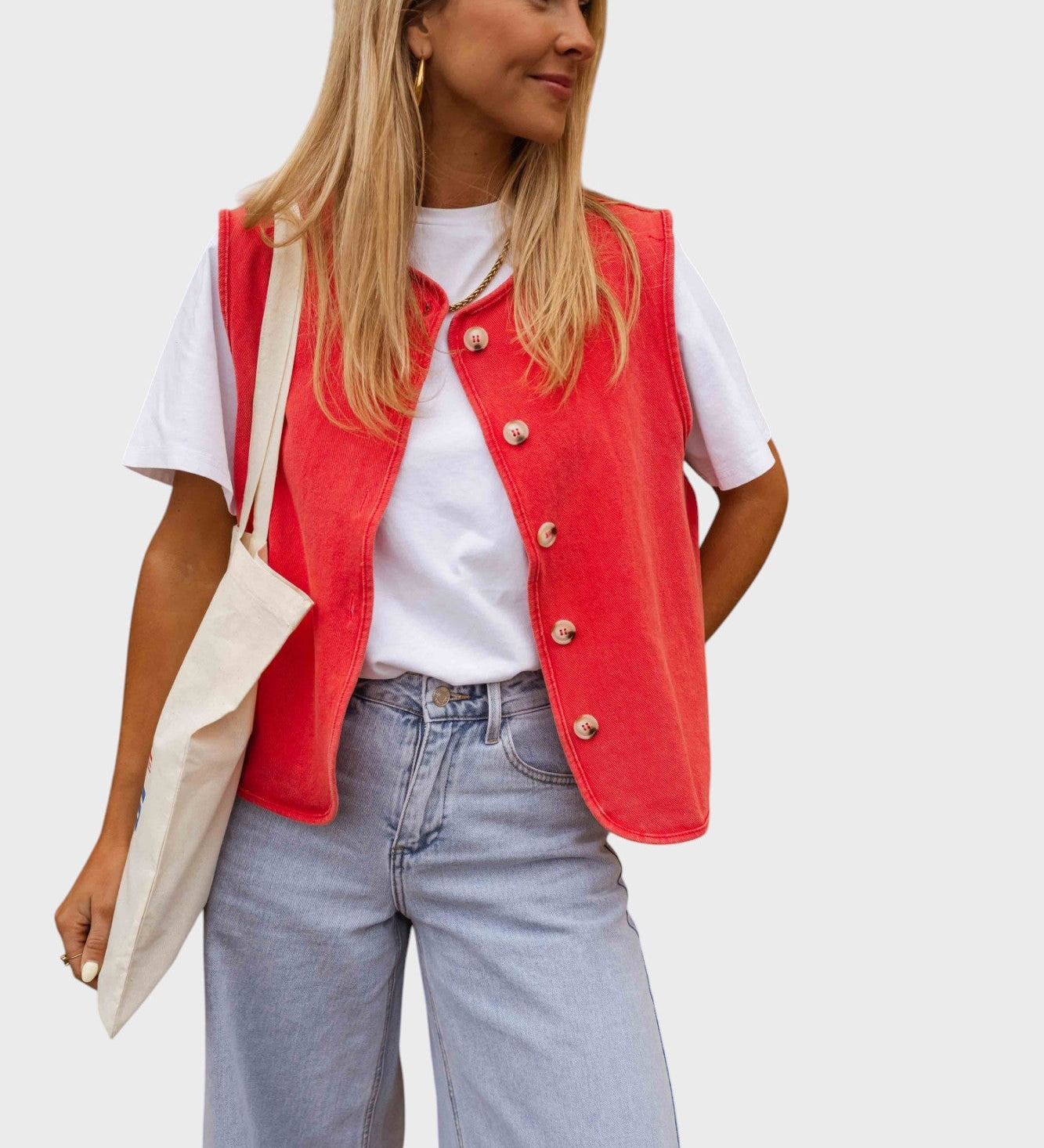 Aurora – Stylový letní colete v syté červené