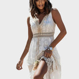 Valentýna – Boho vintage šaty s třásněmi a páskem