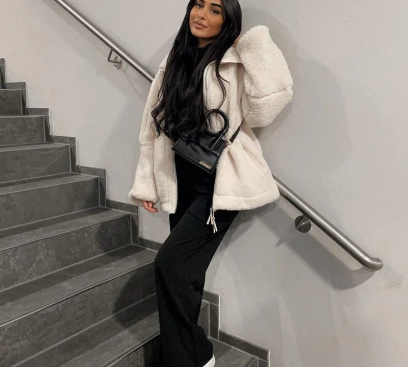Karla – Měkký teddy kabát