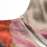 Silvie – Trendy midi šaty v tie-dye stylu s detailním uzlem