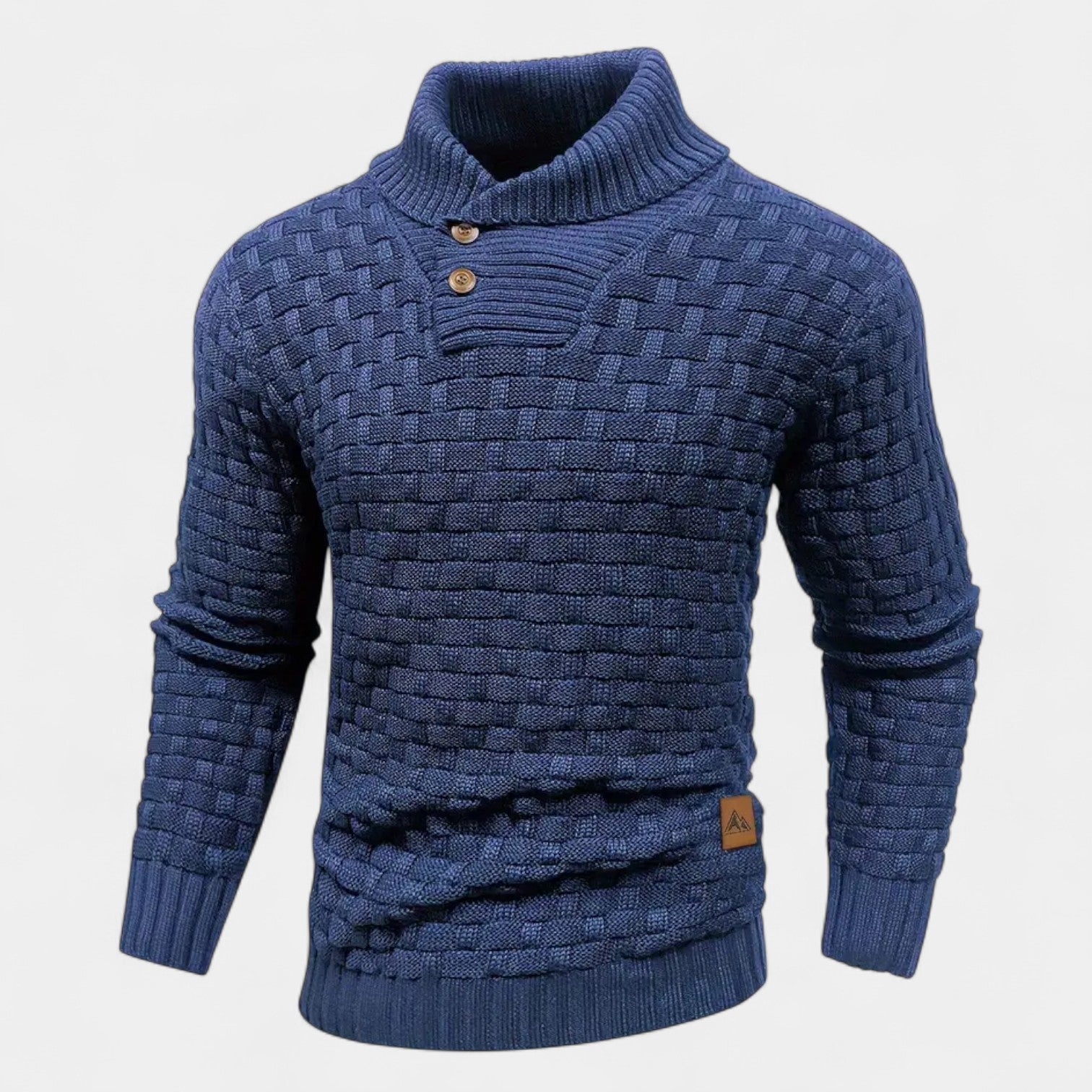 Elías – Stylový svetr s rolákem a knoflíky